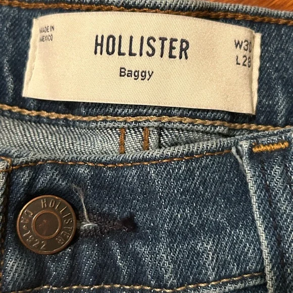 Hollister Baggy Carpenter Jeans W30 L28 NWT Denim Y2K Skater - Picture 4 of 11